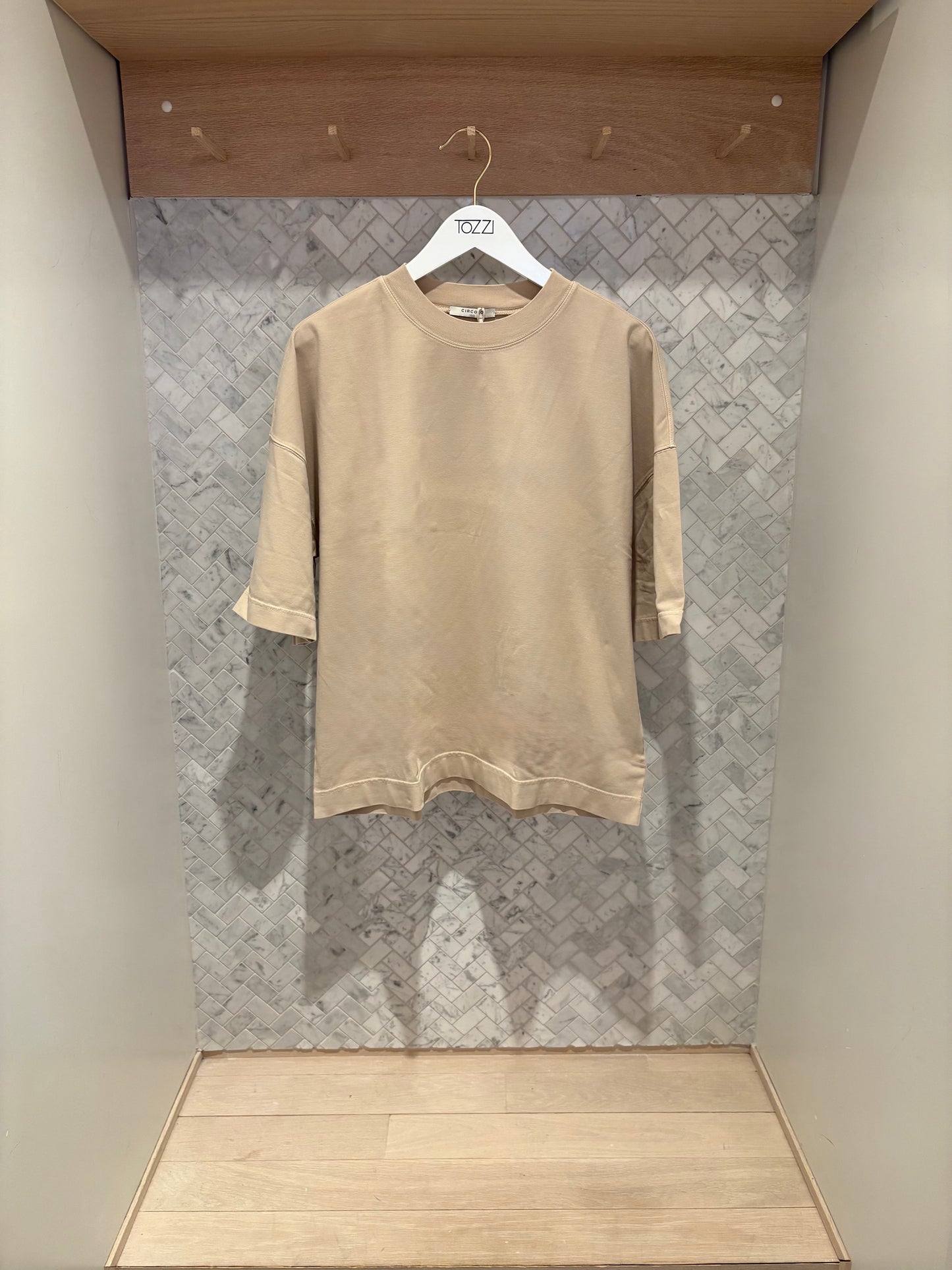 CIRCOLO 1901 | T-Shirt "Boxy" - Beige