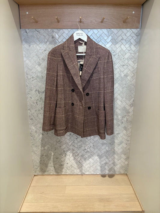 CIRCOLO 1901 | Veston en coton "Borgo" - Bordeaux