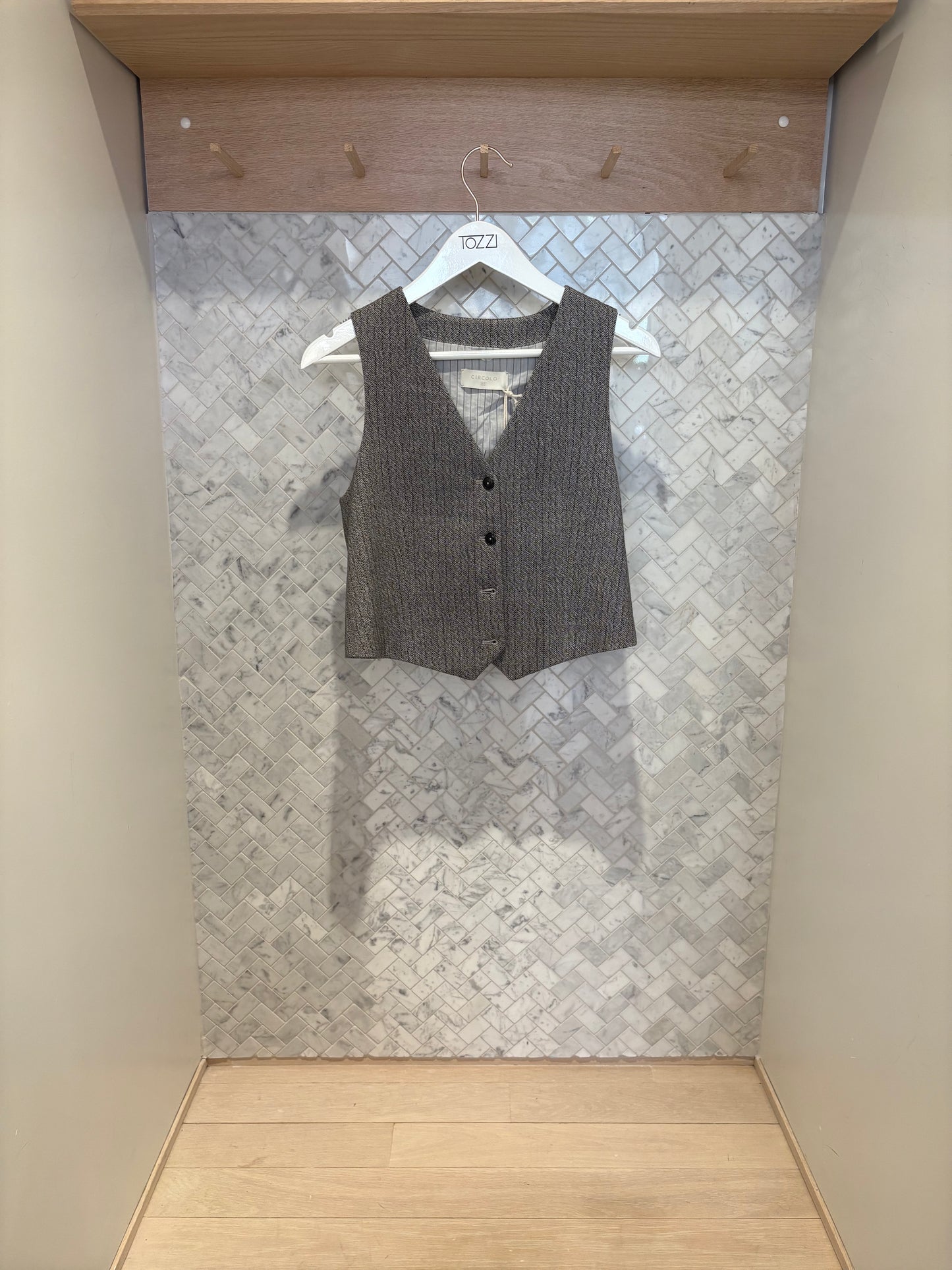 CIRCOLO 1901 |  Gilet en coton - Gris