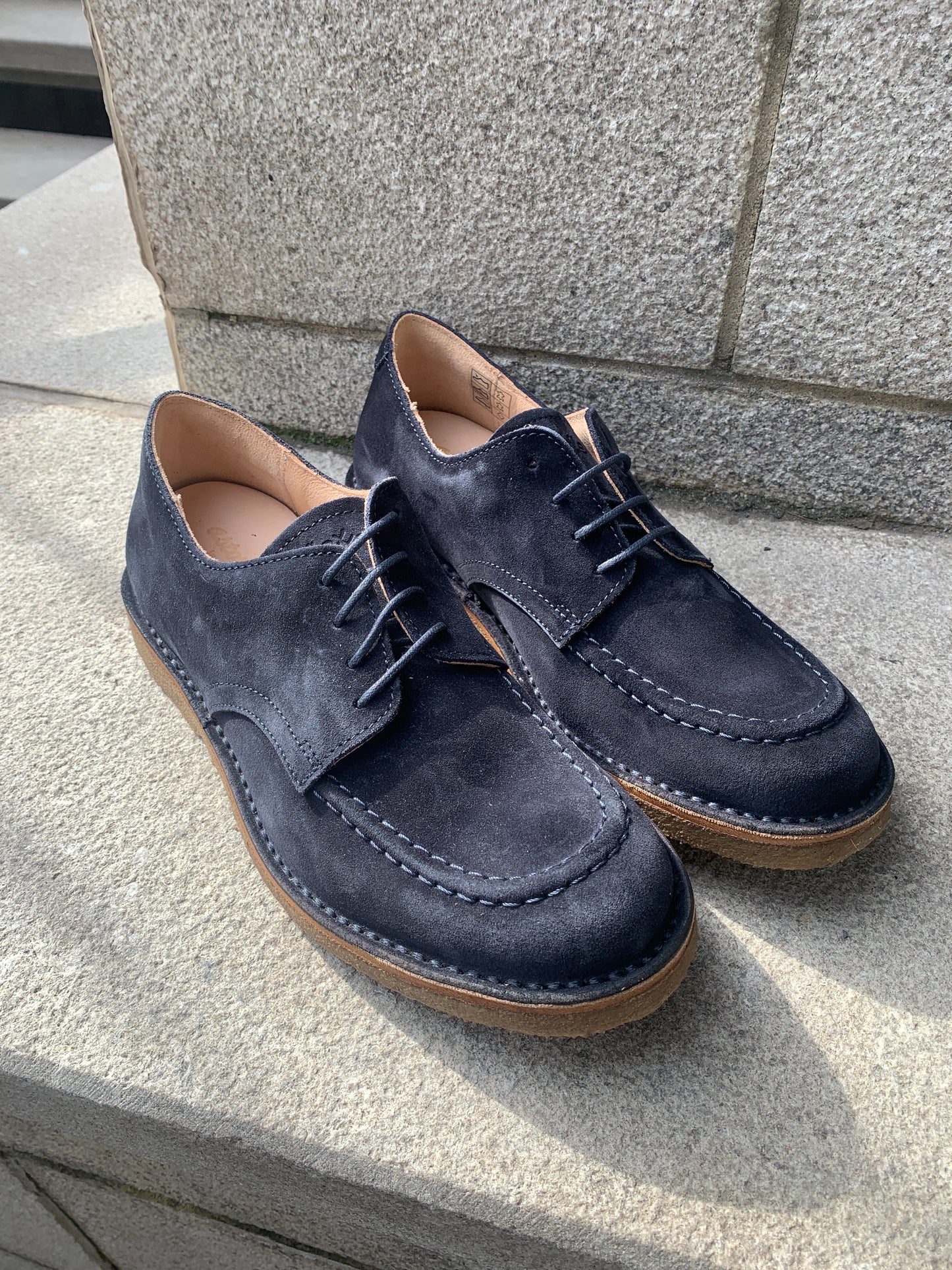 Astorflex | Chaussure derby en daim ''Carflex'' - Marine