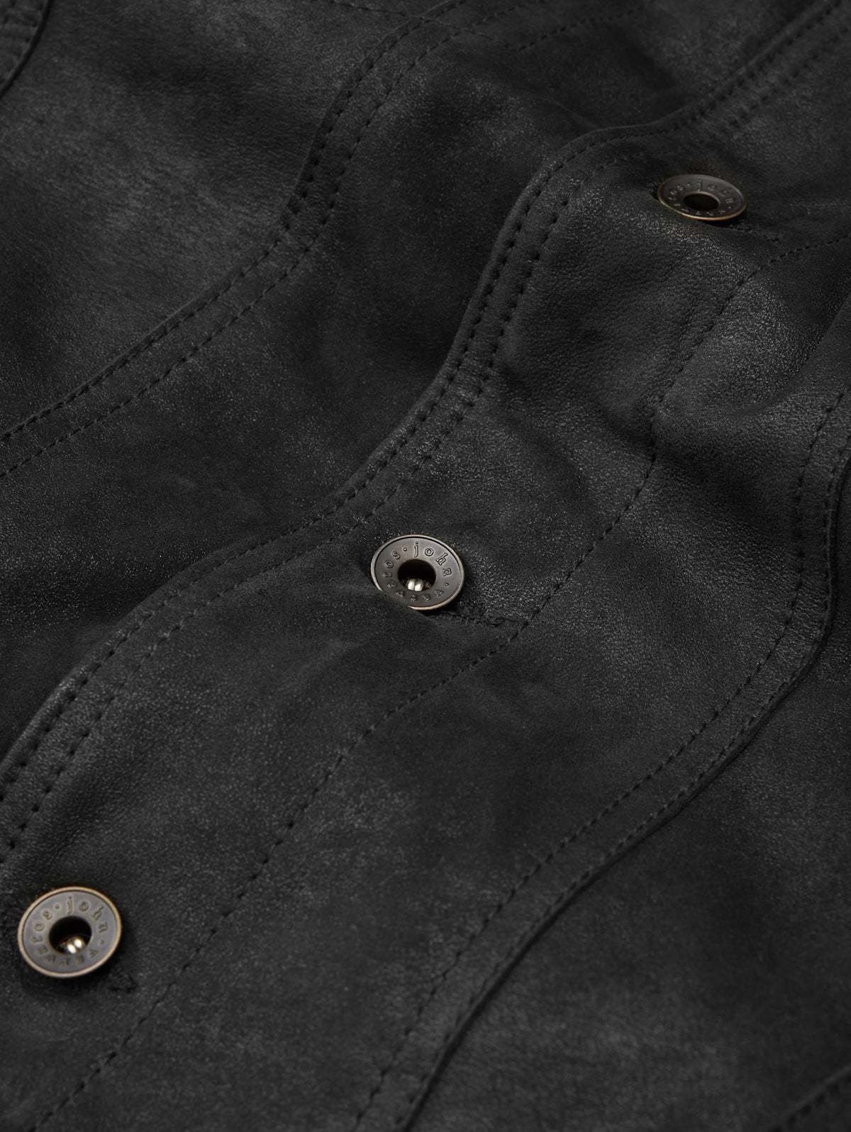 John Varvatos | Veste en cuir "Andrew" - Noir