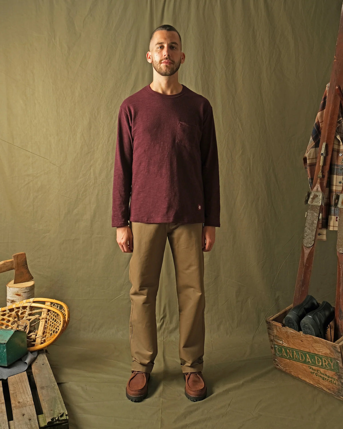 Outclass | T-shirt à manches longues - Maroon