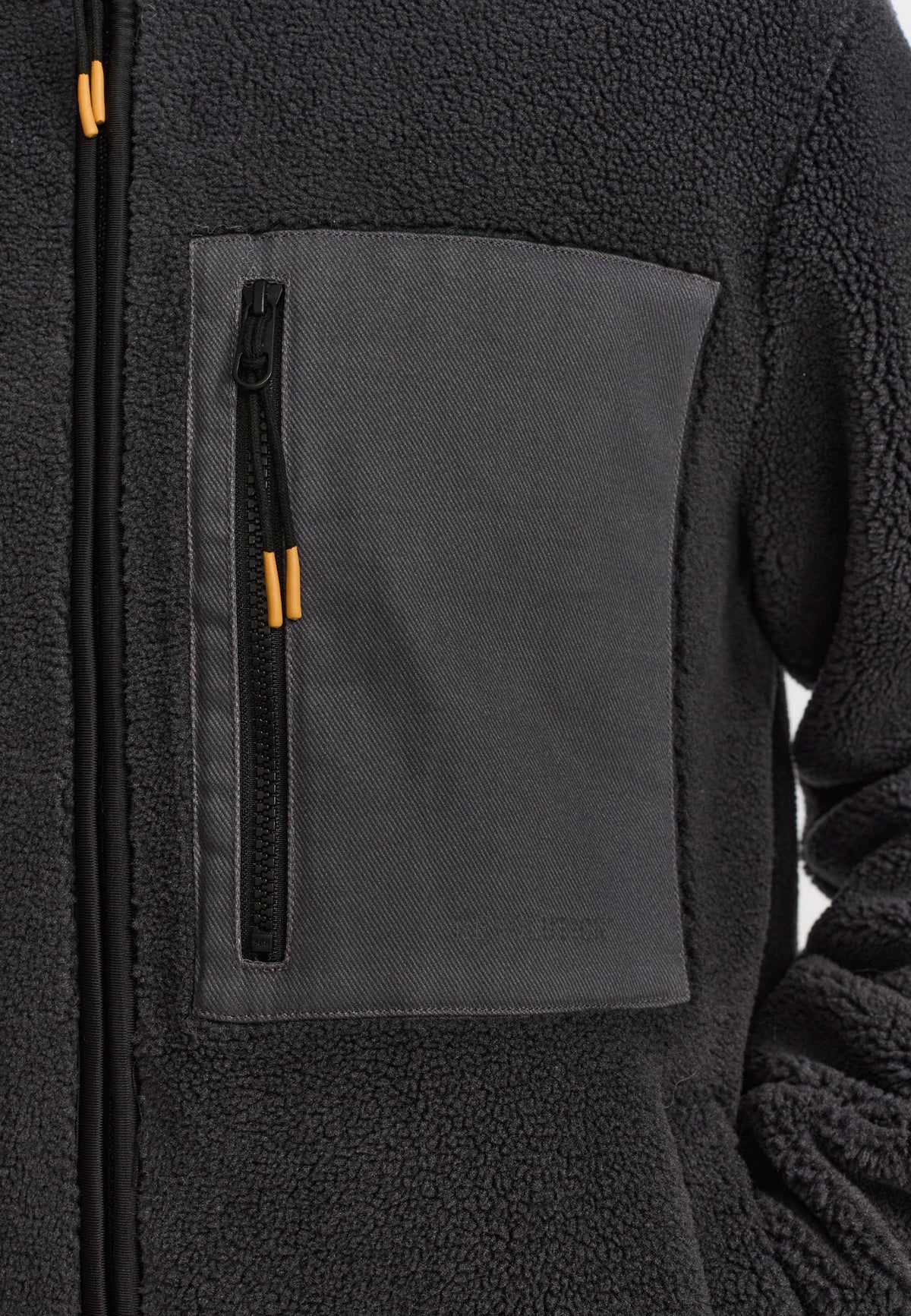 Revolution | Veste en molleton "Teddy" / 7027 - Gris Foncé