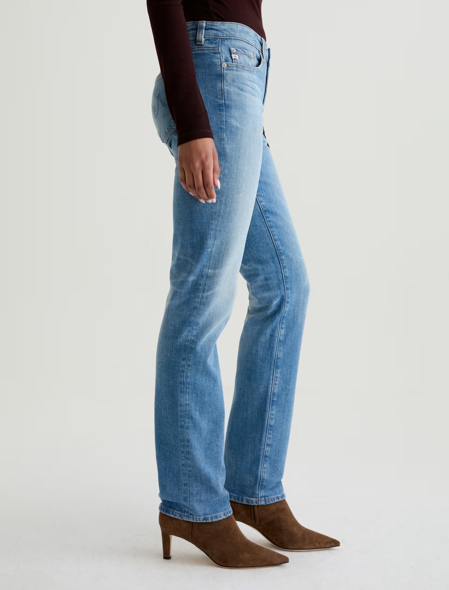 AG Jeans | jean droit taille basse « Sandra AG-ed™ » - Bleu 18 ans