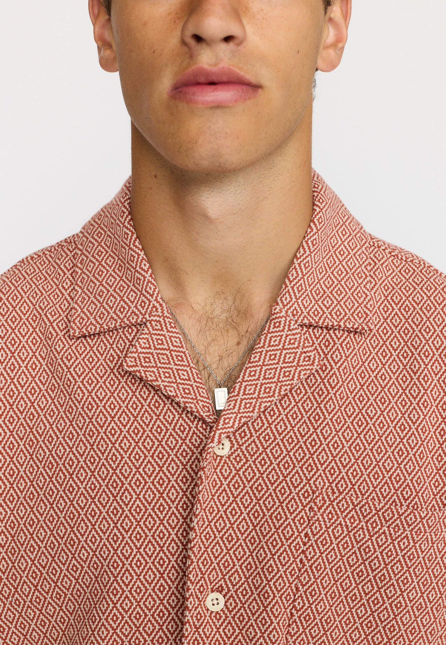 Revolution | Chemise cubaine à manches courtes / 3175- Orange
