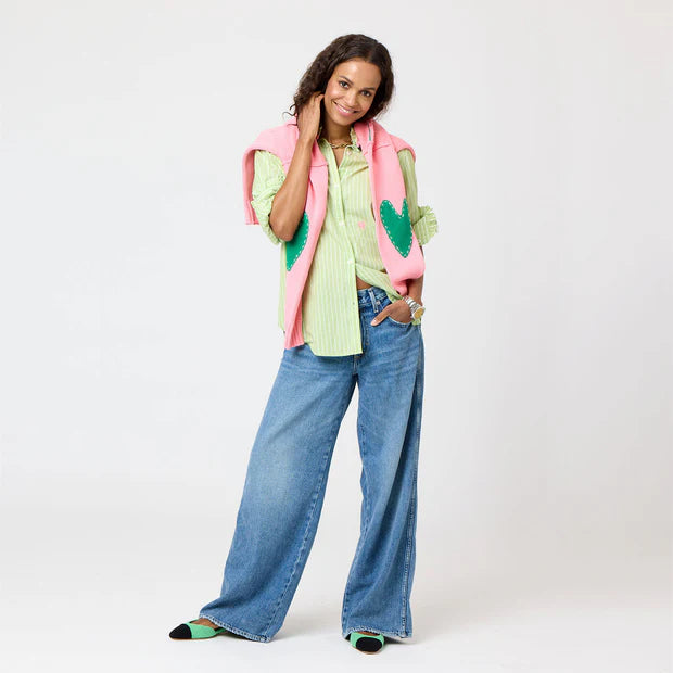 KERRI ROSENTHAL | Chemise "MIA" - Vert lime