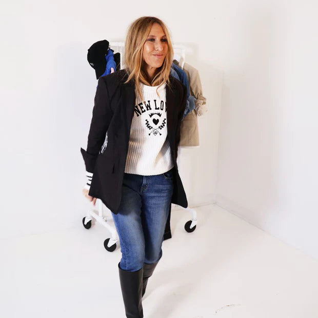KERRI ROSENTHAL | Pull en coton "Boyfriend New Love"