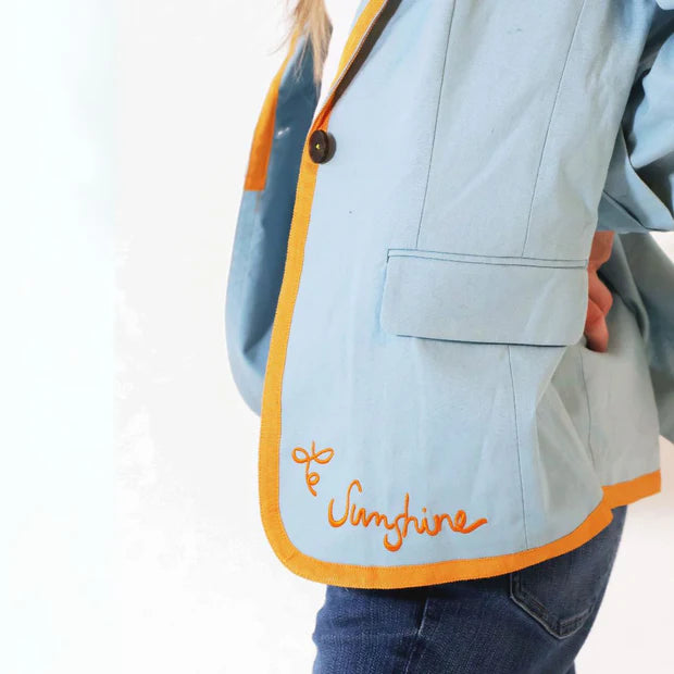 KERRI ROSENTHAL | Blazer "WORKDAY LE SUNSHINE" - Bleu/Orange