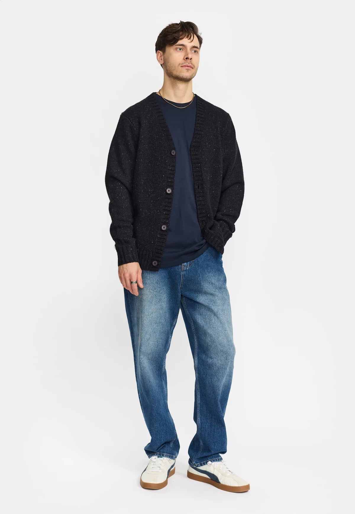 Revolution | Cardigan en tricot "6543" - Bleu marin foncé