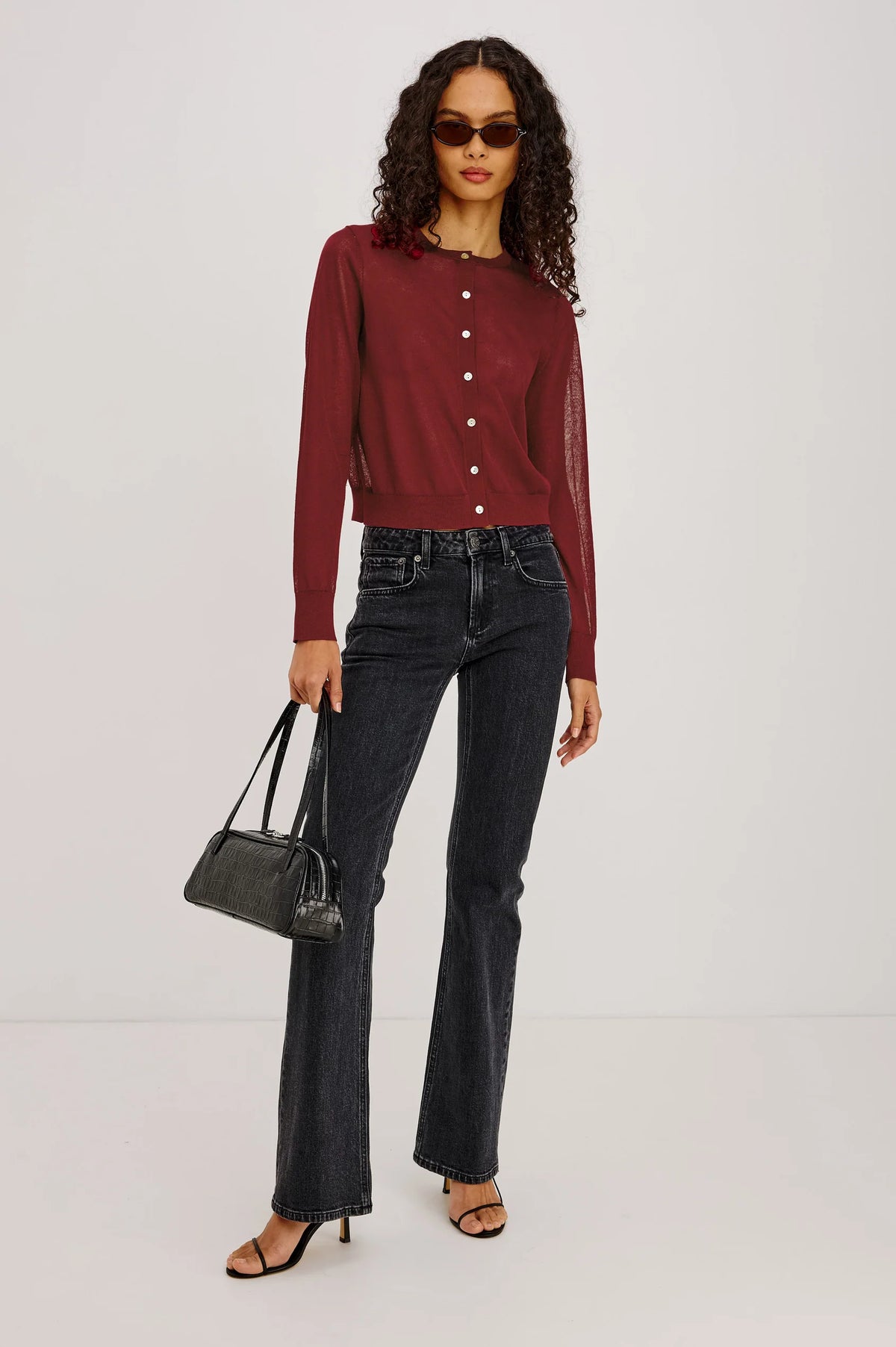 Rails | Cardigan en tricot "Lakelyn" - Cramoisi