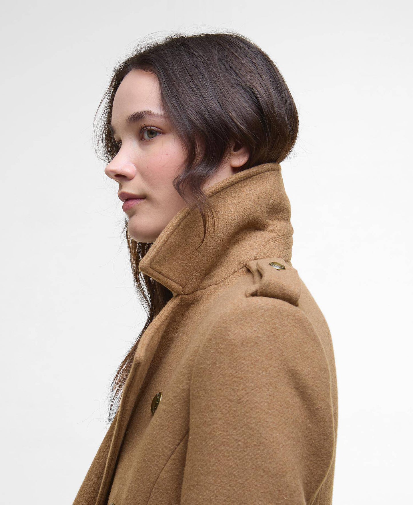 Barbour | Le manteau en laine à double boutonnage ''Cottesmore'' - Beige