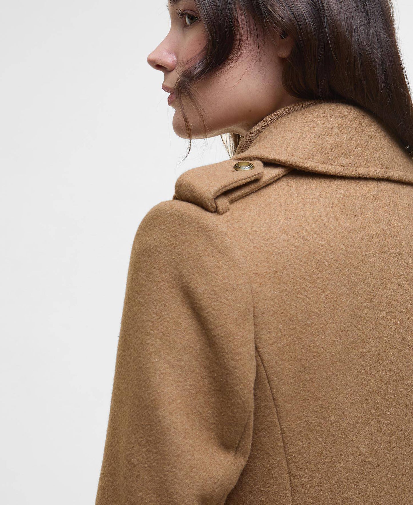 Barbour | Le manteau en laine à double boutonnage ''Cottesmore'' - Beige