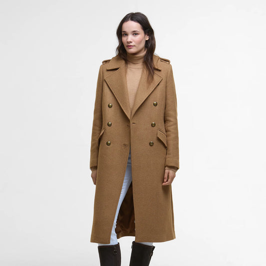 Barbour | Le manteau en laine à double boutonnage ''Cottesmore'' - Beige