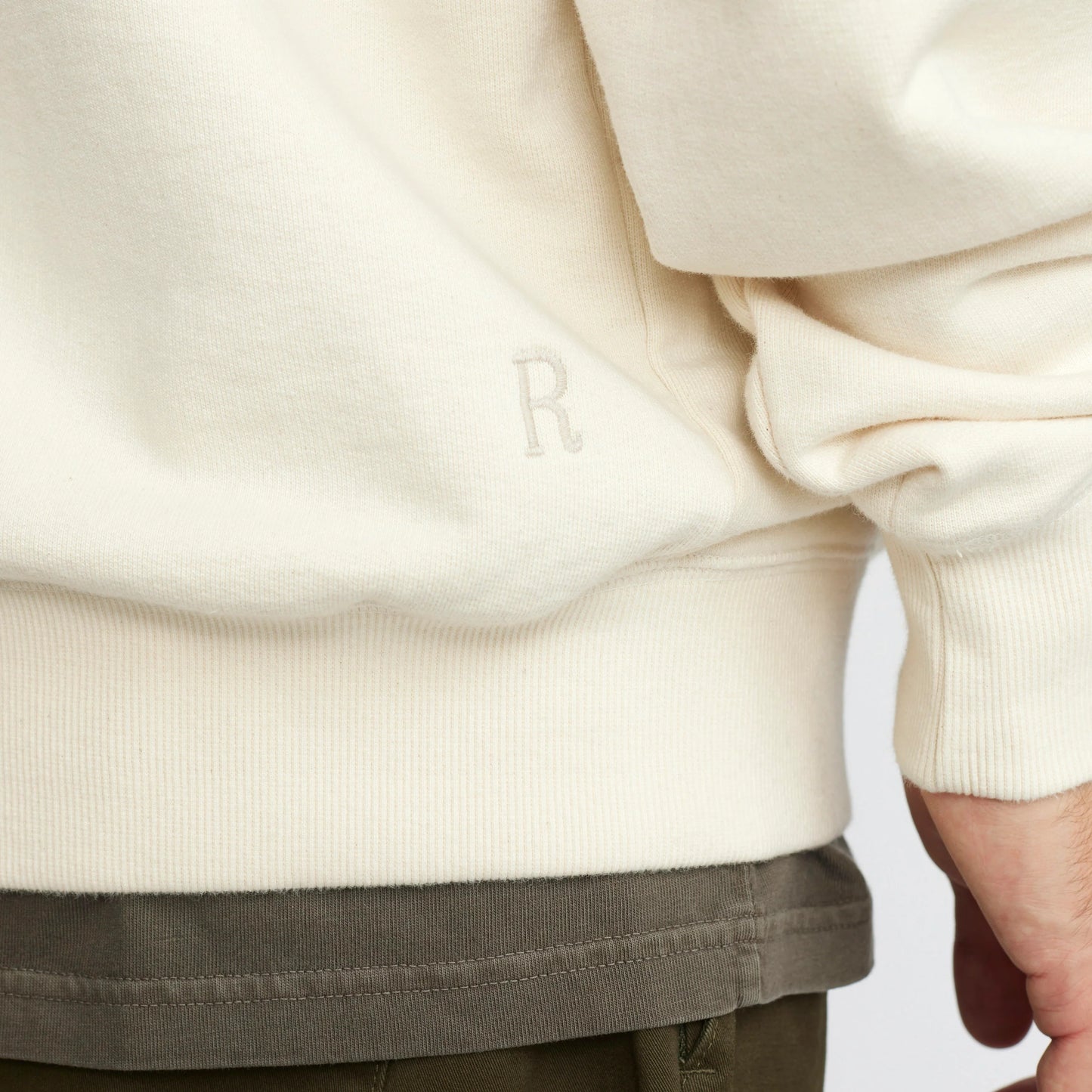 Revolution | Sweatshirt ample en coton - Blanc cassé