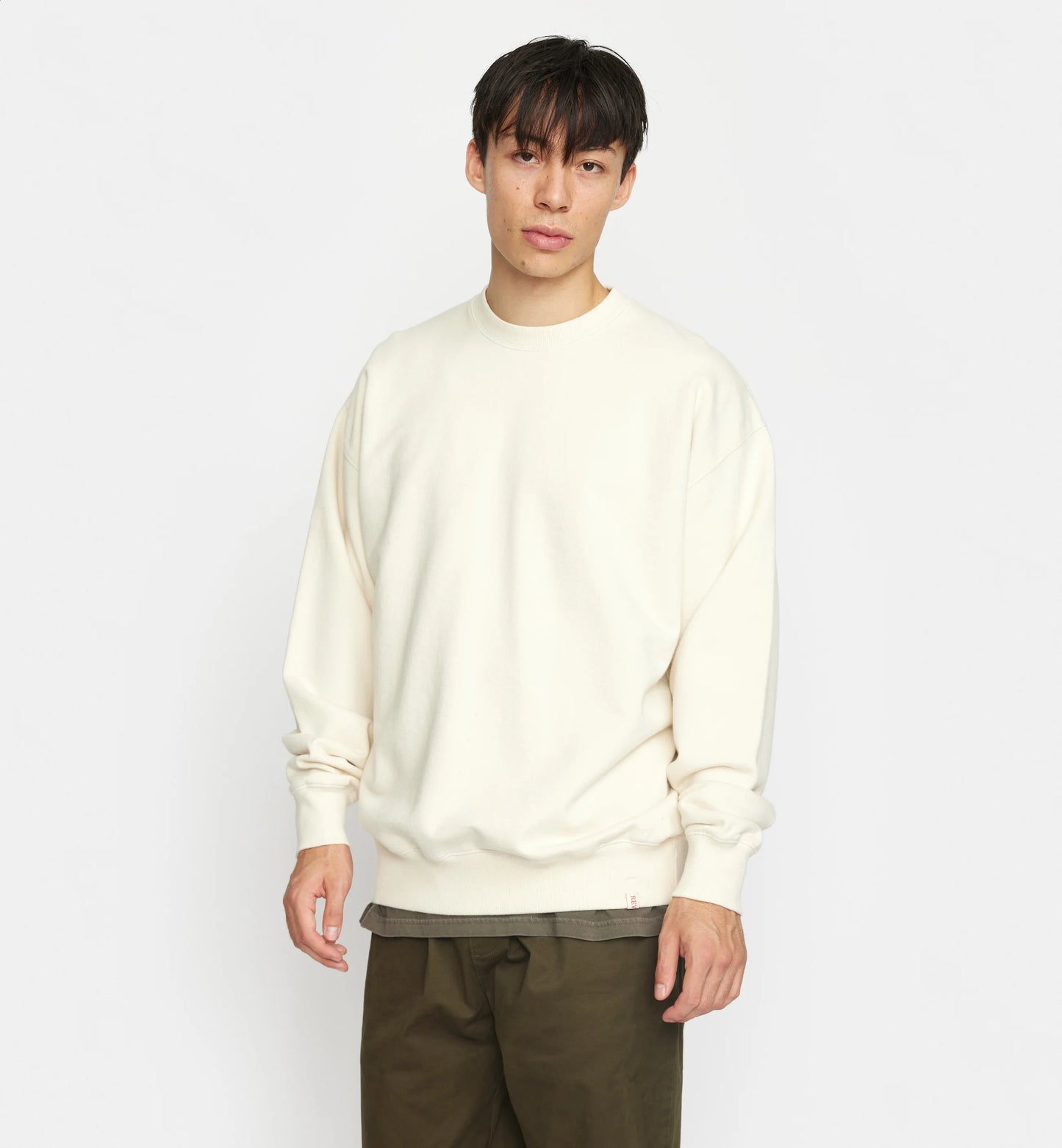 Revolution | Sweatshirt ample en coton - Blanc cassé