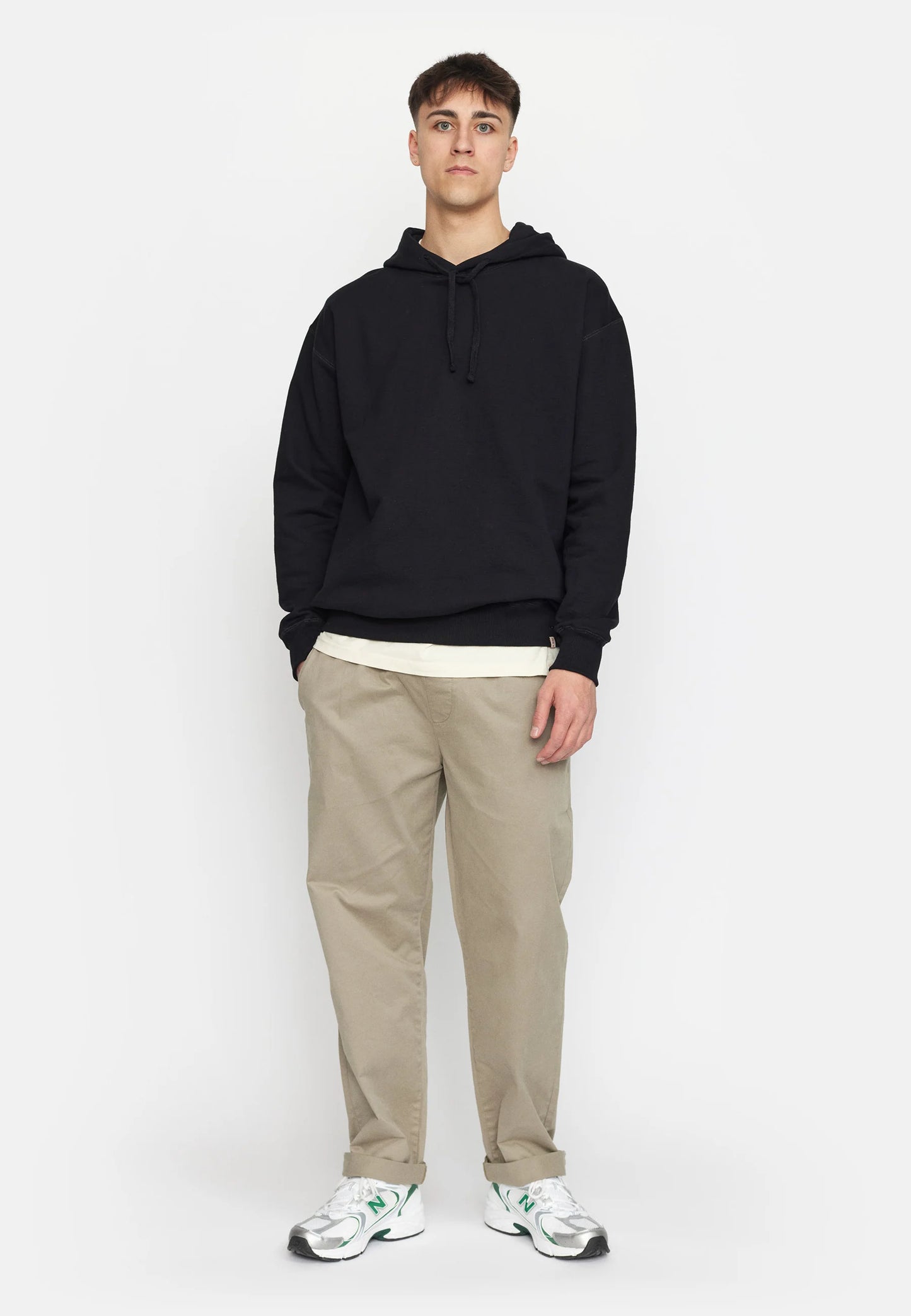 Revolution | Sweatshirt à capuche ample en coton - Noir