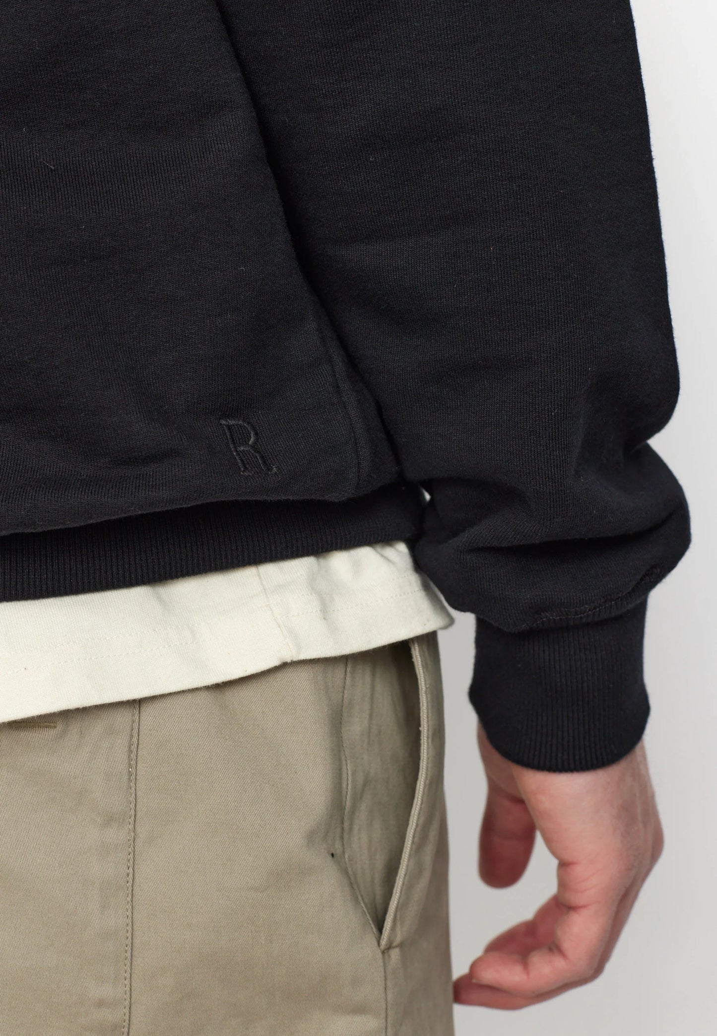 Revolution | Sweatshirt à capuche ample en coton - Noir