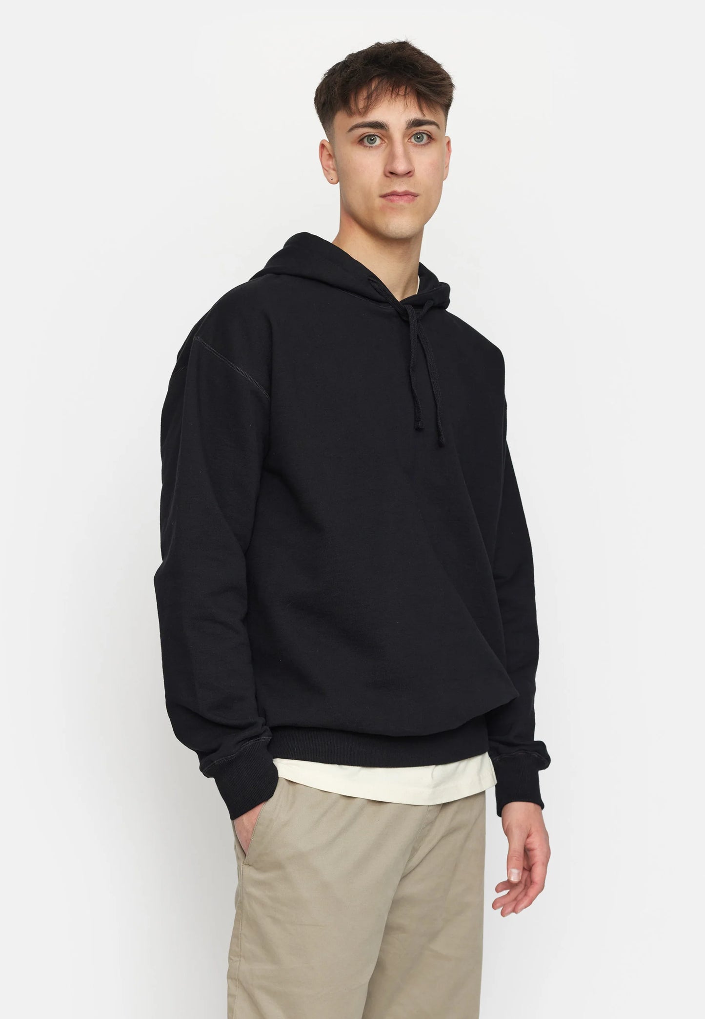 Revolution | Sweatshirt à capuche ample en coton - Noir