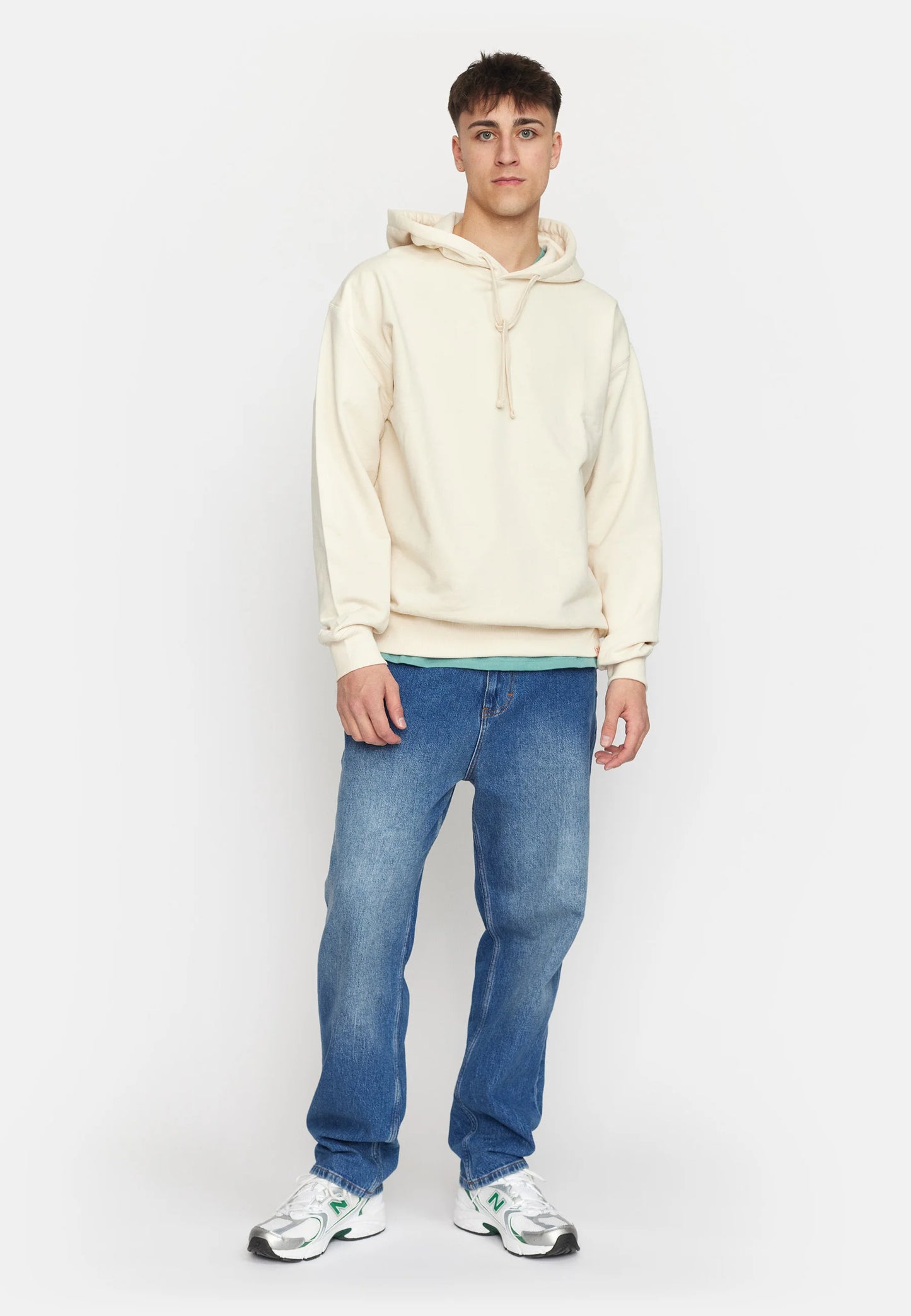 Revolution | Sweatshirt à capuche ample en coton - Blanc cassé