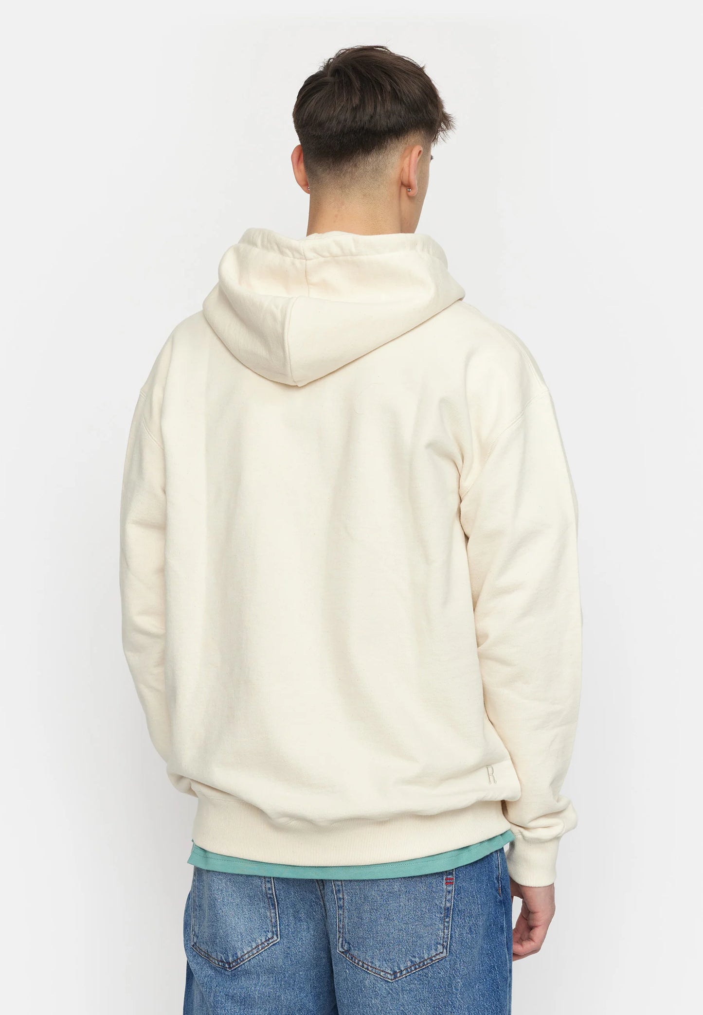 Revolution | Sweatshirt à capuche ample en coton - Blanc cassé