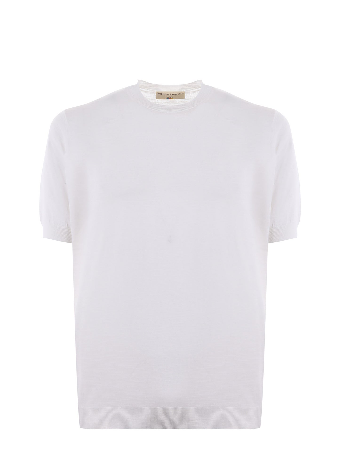Filippo De Laurentiis | T-shirt léger en crêpe de coton- Blanc