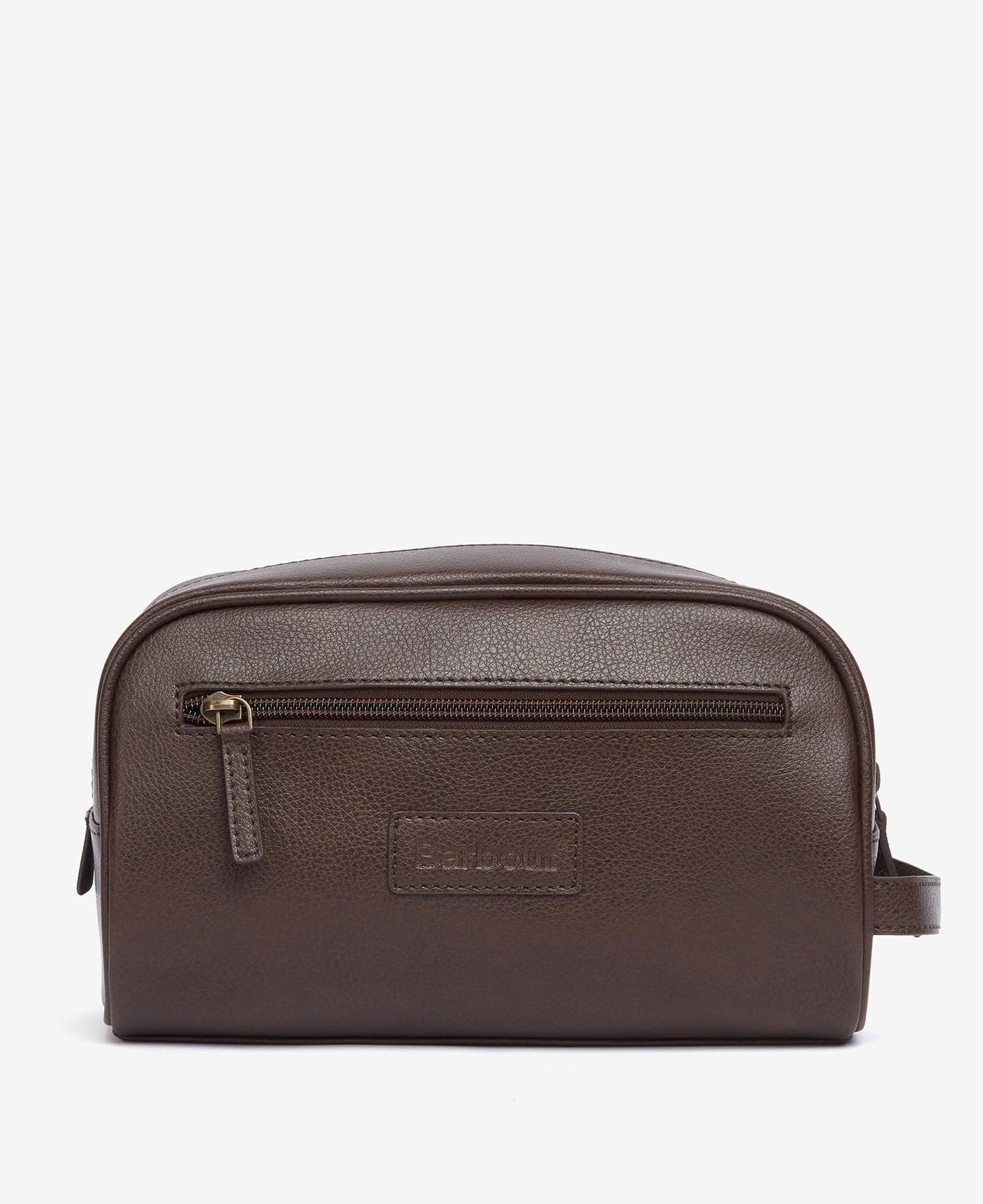 Barbour | Le sac de toilette en cuir - Marron foncé