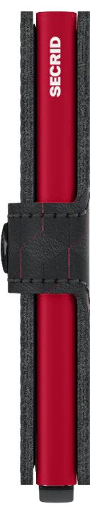Secrid | Mini portefeuille style optique - Noir/rouge