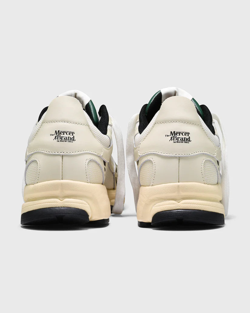 The Mercer | Les baskets « Re-Run Nappa » - 102 Blanc cassé