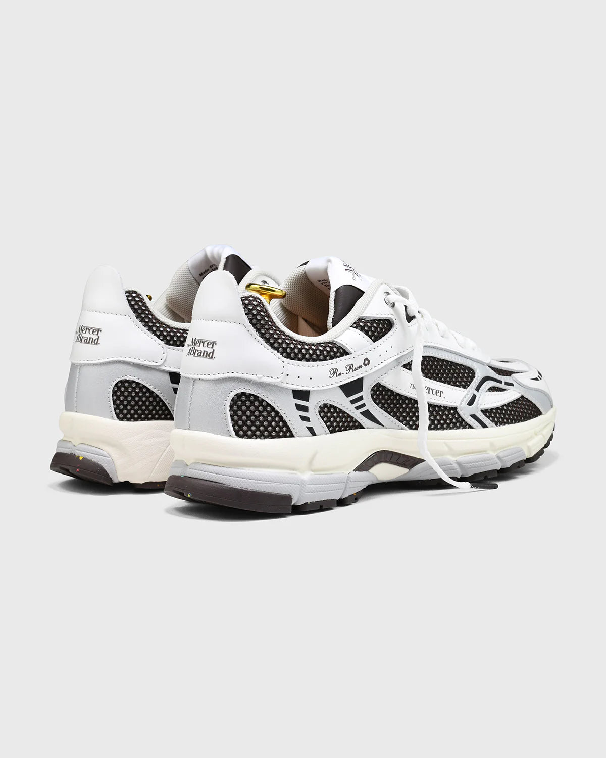 The Mercer | Les baskets ''The Re-Run White Silver'' - Marron / Blanc