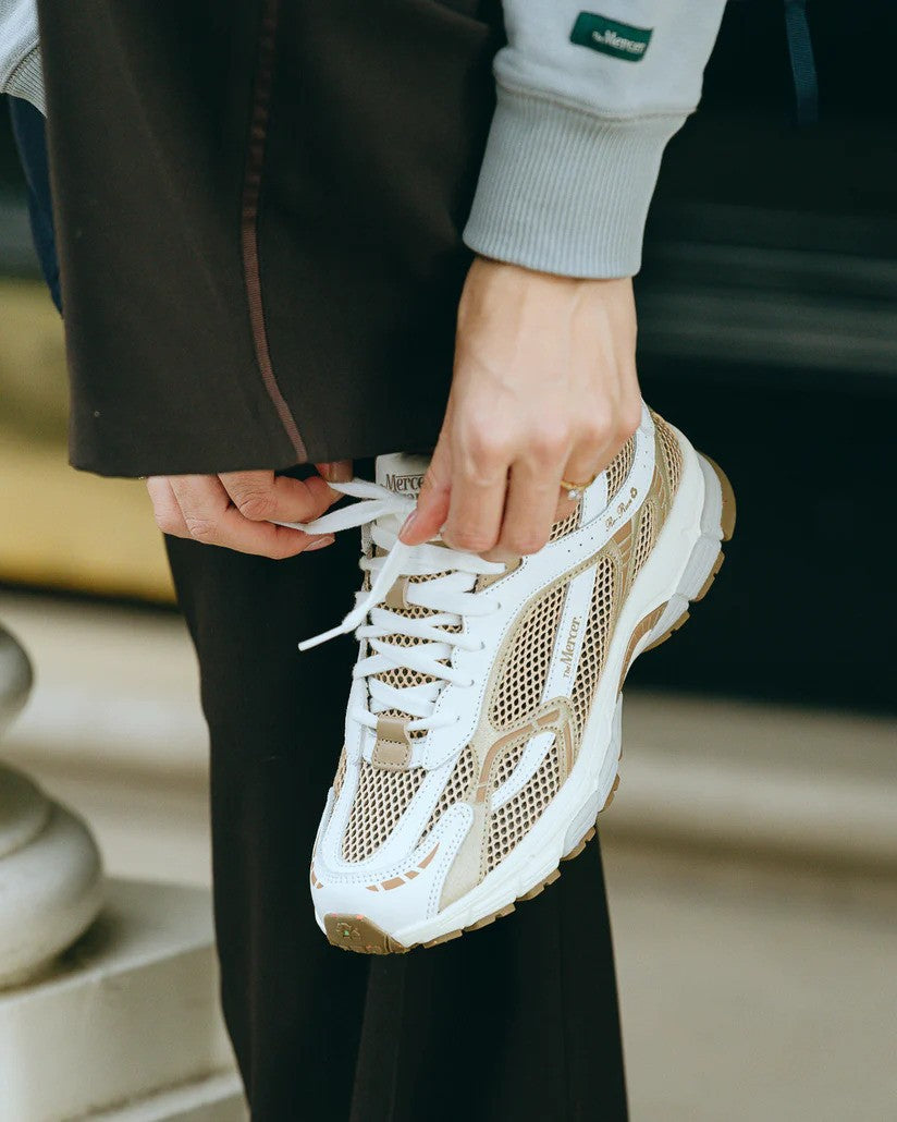 The Mercer | Les baskets ''The Re-Run White Silver'' - Or / Blanc