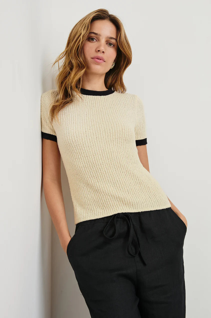 Rails | Top "MEREDITH" - Ivoire/Noir