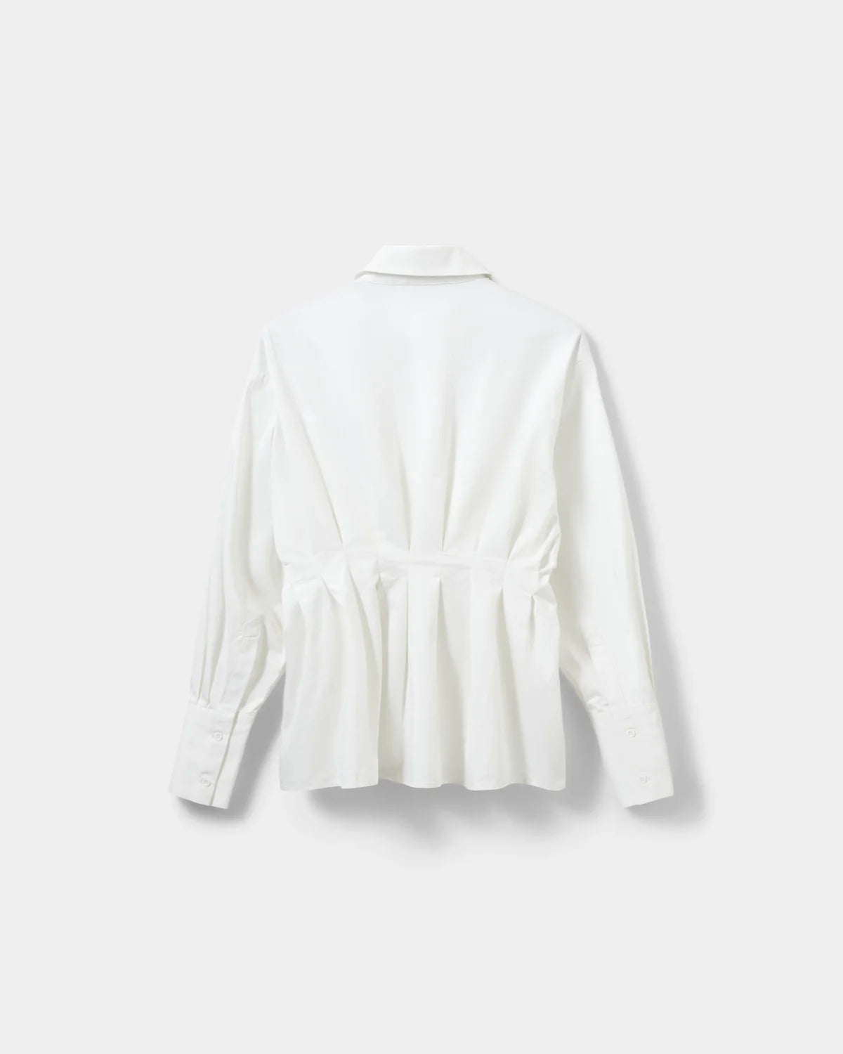SOFIE SCHNOOR | La chemise ajustée ''Mikra'' à plis - Blanche