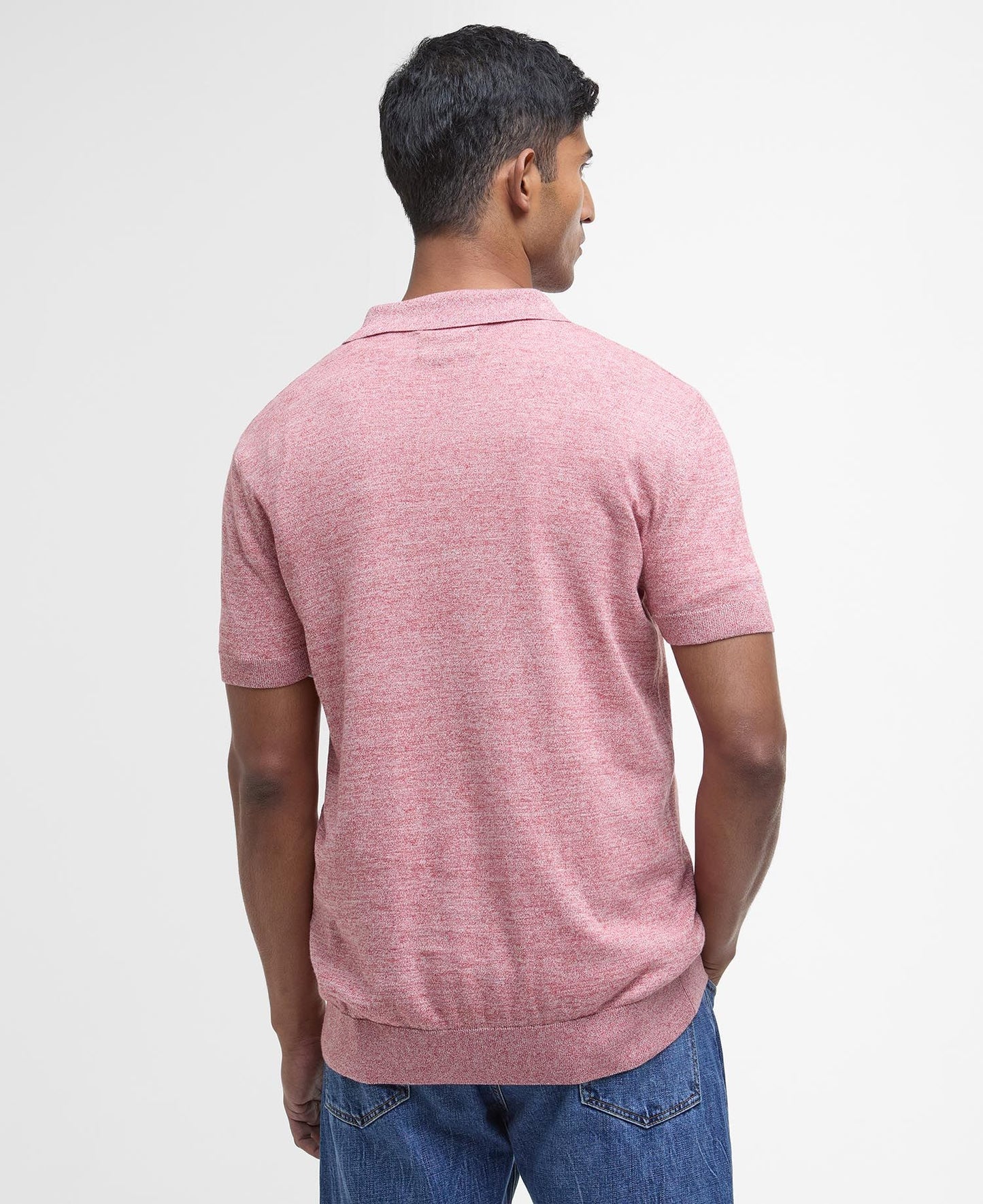 Barbour | Polo en maille ''Buston'' - Couleur rouge épice