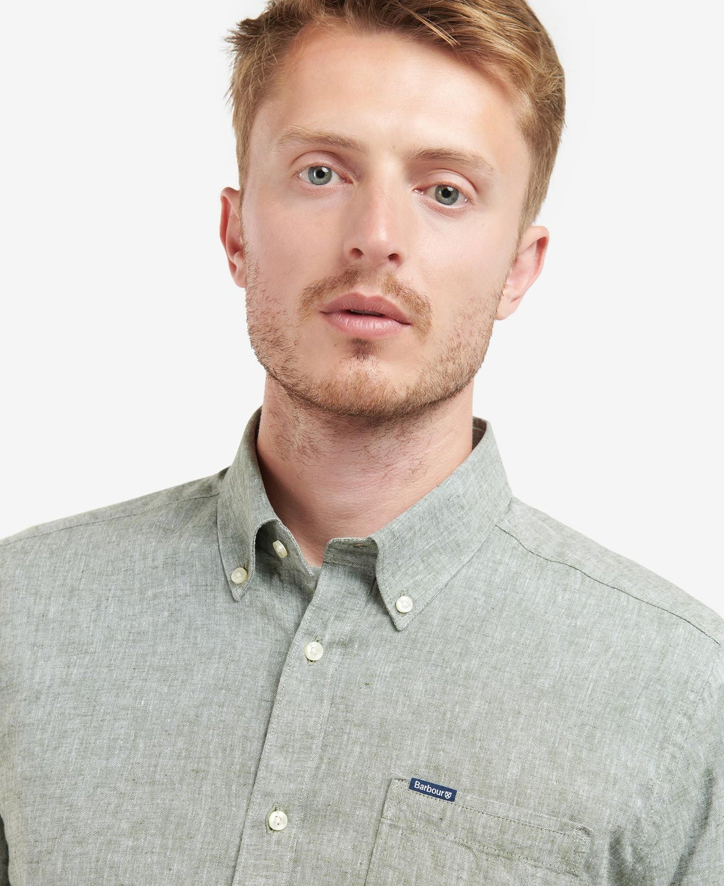 Barbour | La chemise ''Nelson Tailored'' - Olive blanchi