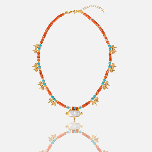 RM KANDY | Collier "SOFIA" - Halite et turquoise