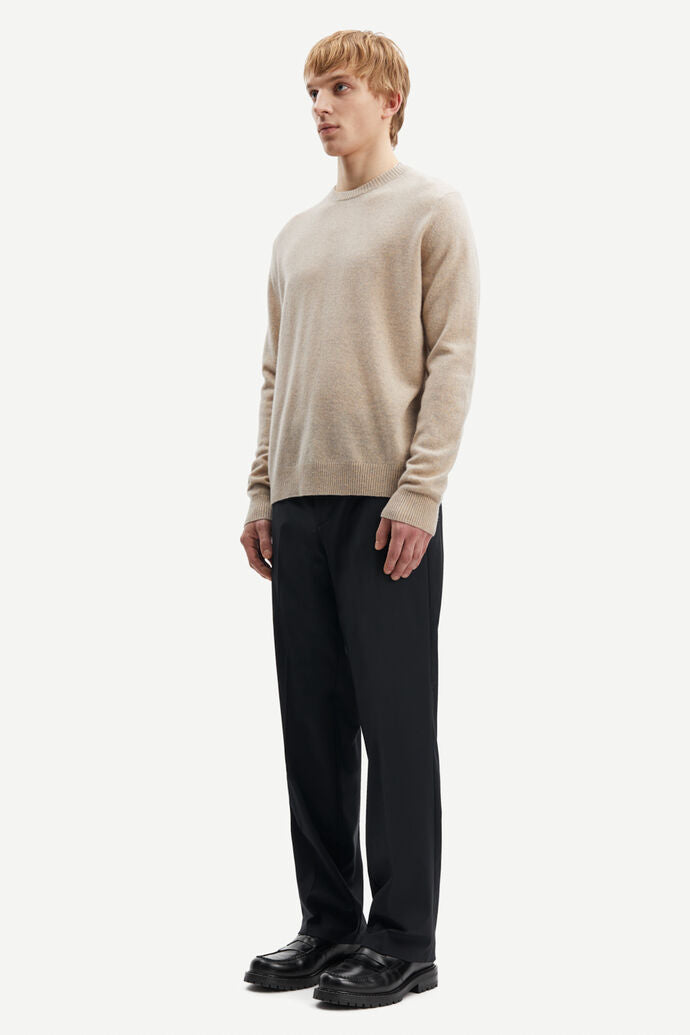 Samsoe Samsoe | Pull Nobis en Cachemire - Crème Mélangé