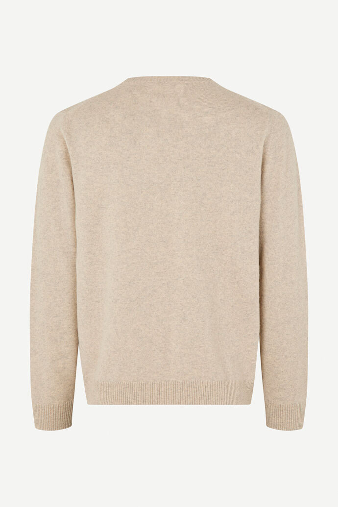 Samsoe Samsoe | Pull Nobis en Cachemire - Crème Mélangé