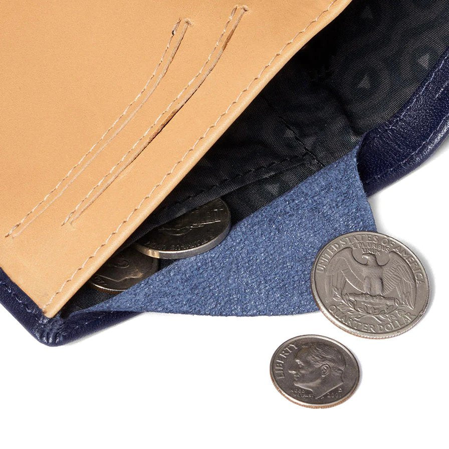 Bellroy | Portefeuille Note Sleeve - Bleu Marin/Tan