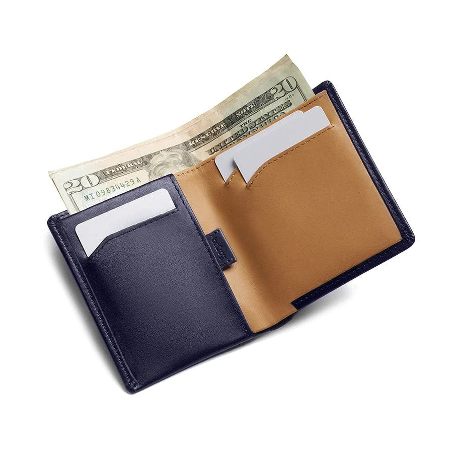 Bellroy | Portefeuille Note Sleeve - Bleu Marin/Tan