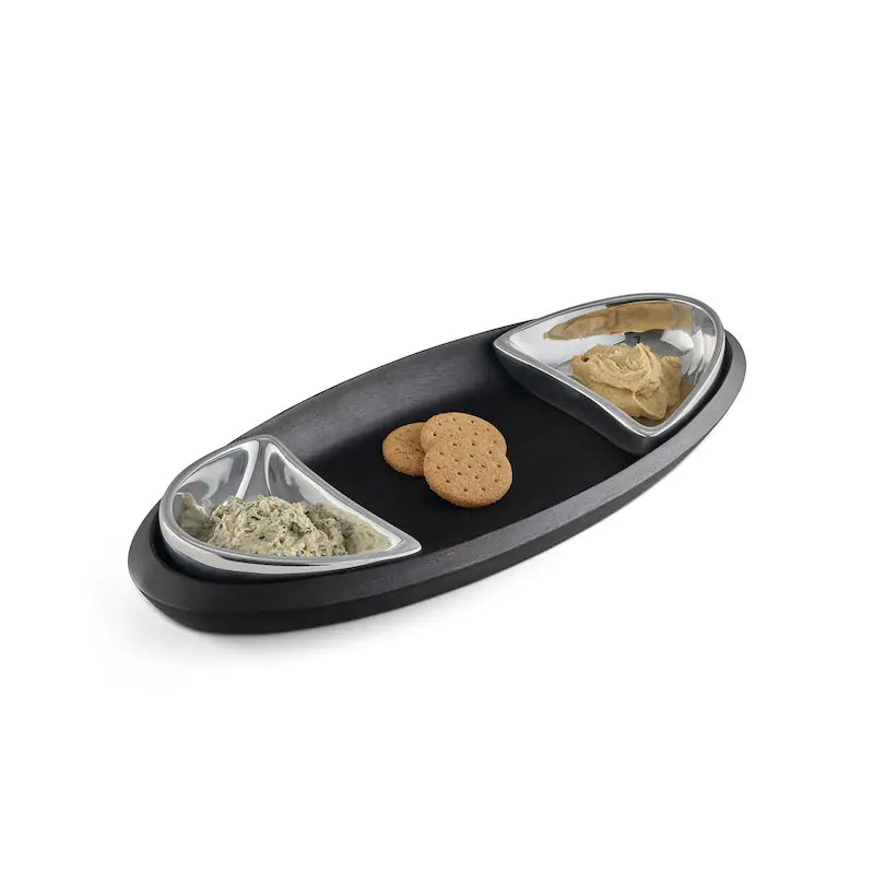 Nambé - New Noir Condiment Tray