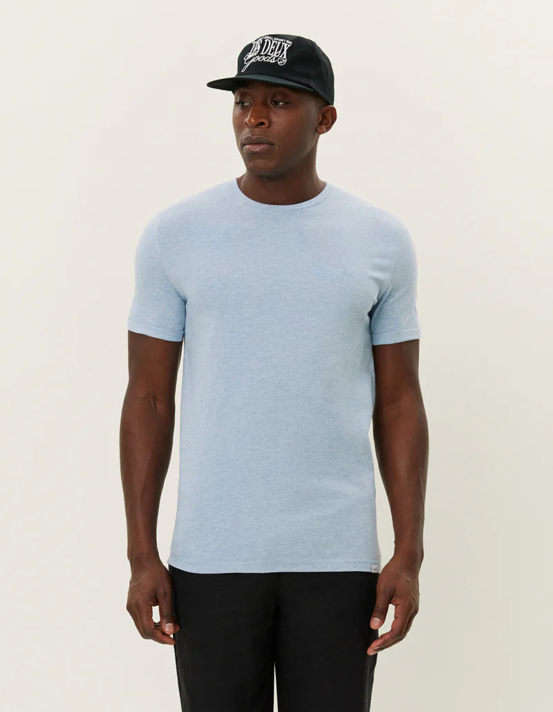Les Deux | T-shirt "Nørregaard" - Bleu/Multi