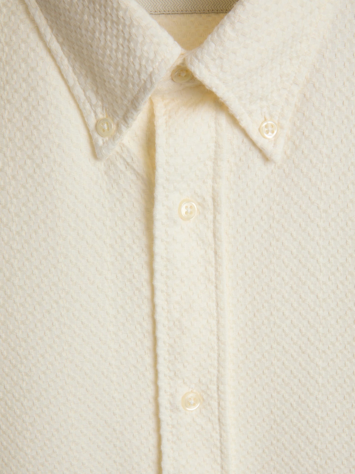 OLIVER SPENCER | Chemise en coton texturé "Brook" - Écru