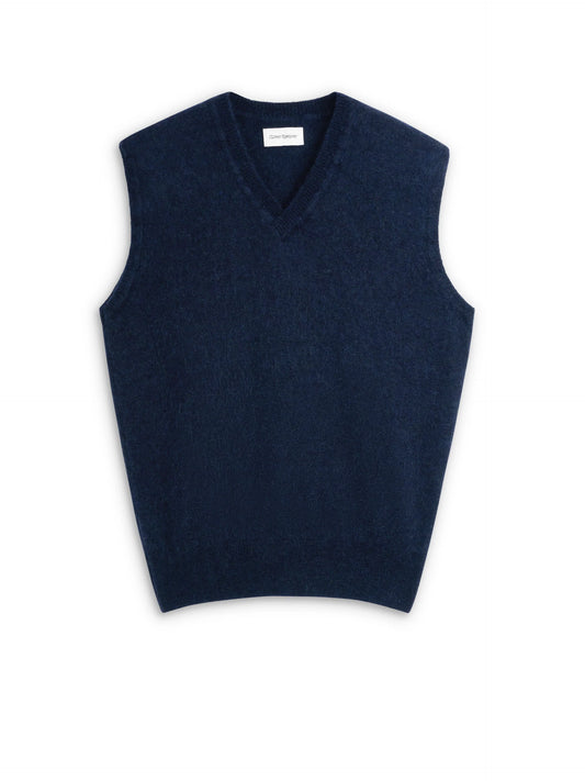 Oliver Spencer | Gilet à col en V Graves - Rosen Navy