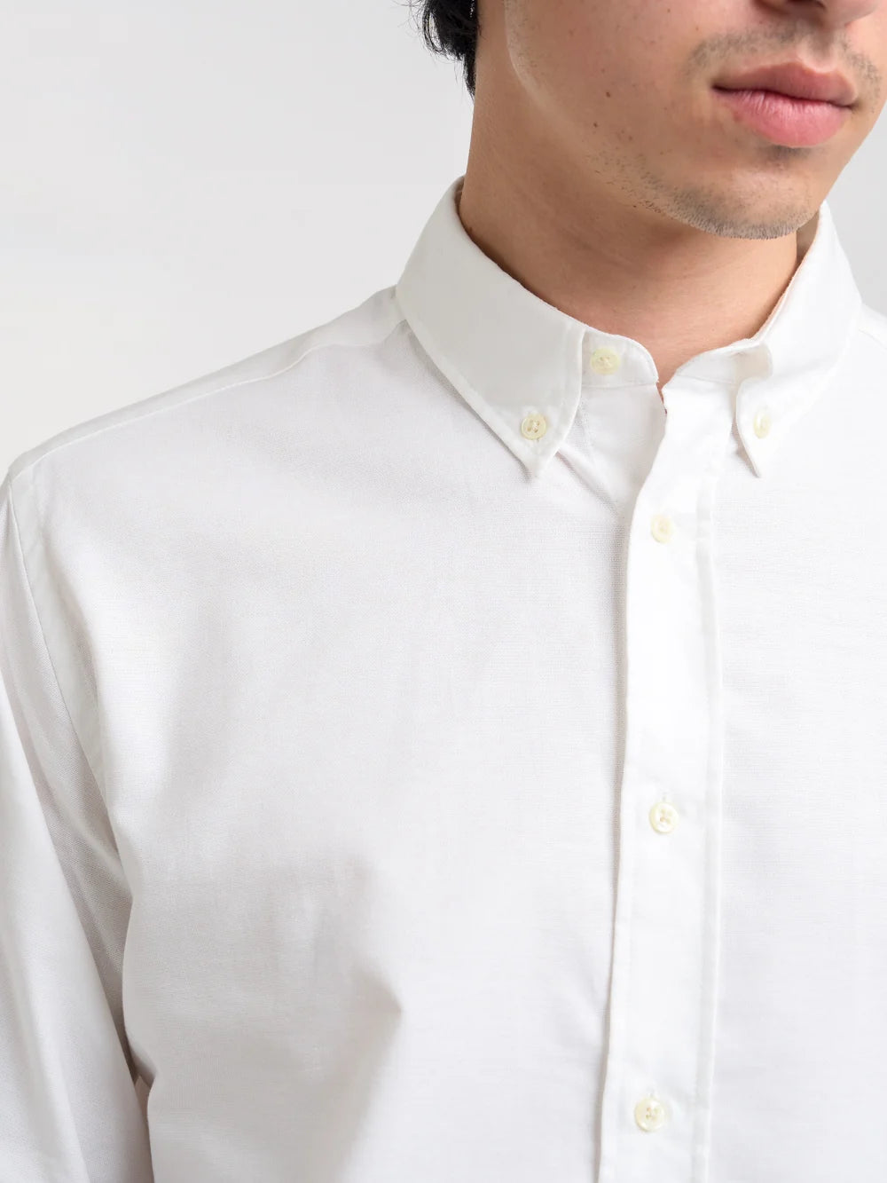 Oliver Spencer | Chemise à manches longues Oxford "brook" - Blanc de brecon