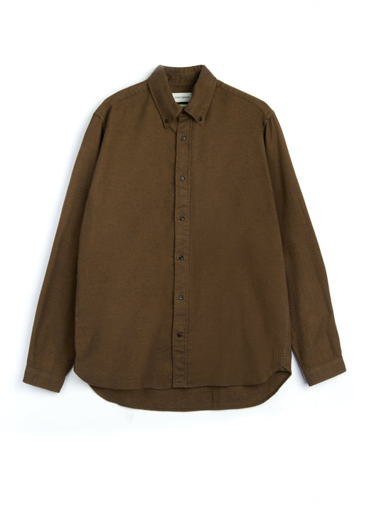 Oliver Spencer | Chemise Brook - Coffee Brown