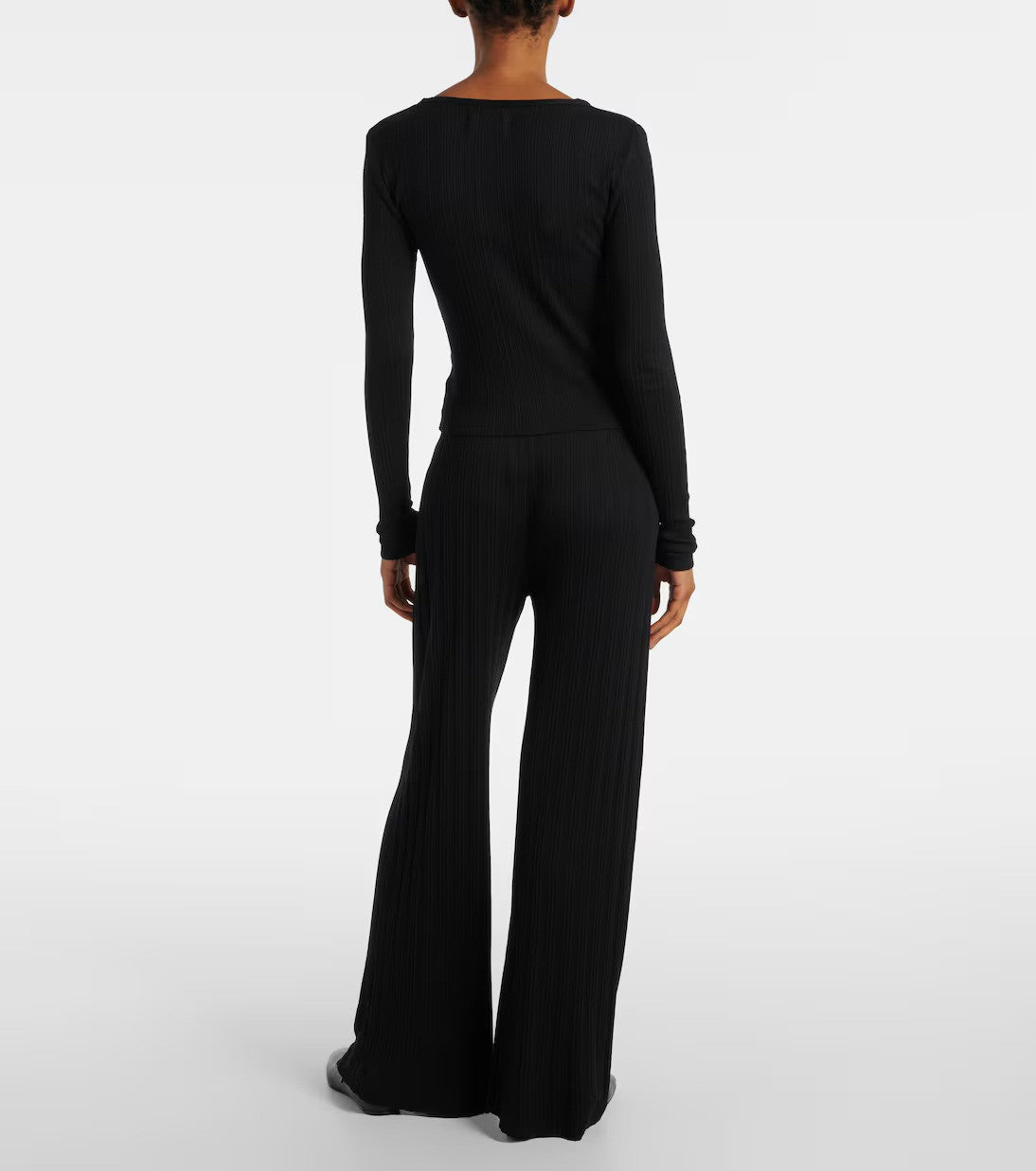 VELVET | Cardigan pointelle "DREW" - Noir
