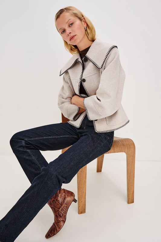 Rails | Veste "Patty" en mélange de laine - Avoine