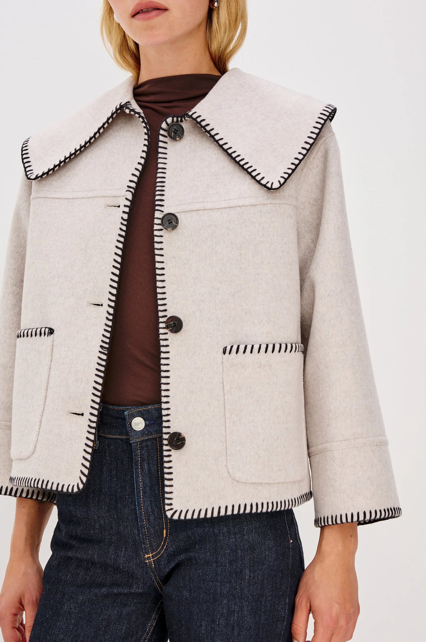 Rails | Veste "Patty" en mélange de laine - Avoine