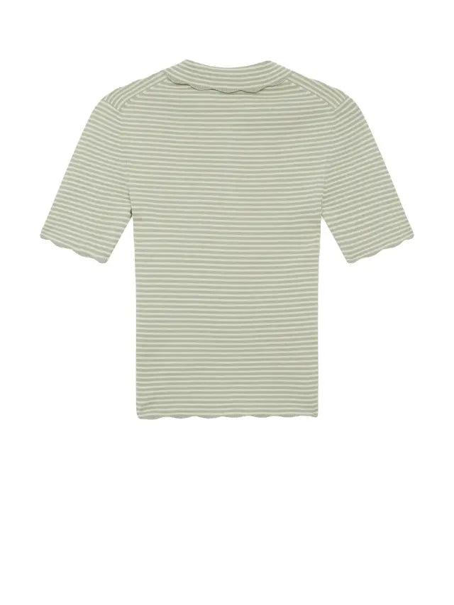 Paul Smith | T-shirt rayé en maille | Vert pâle