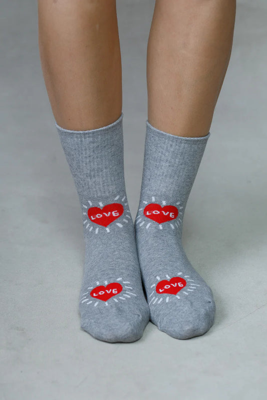 Limlim | Chaussettes motif coeur "LOVE"